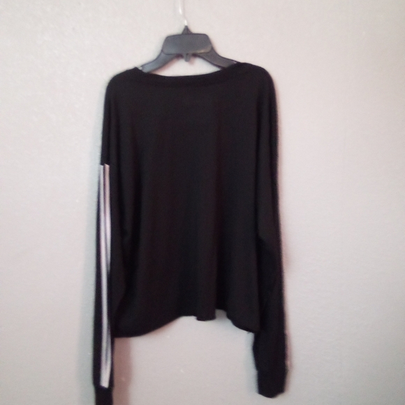 Coca Cola Black Crew Neck Crop Top  with Heart Accent ( Box DW ) - Picture 3 of 3